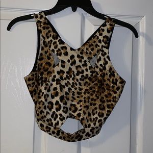 Jaguar Print Crop Top
